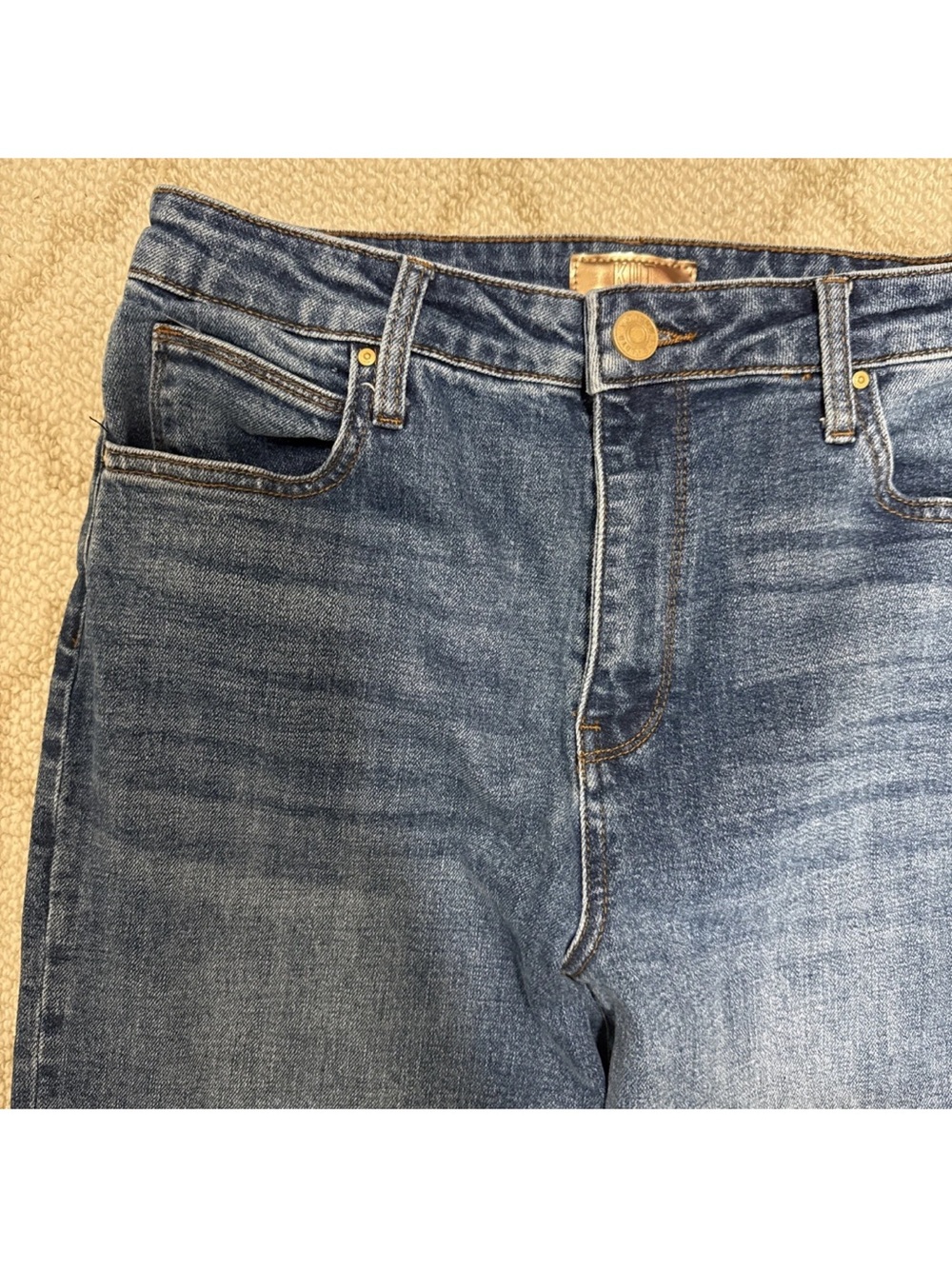 Kut From The Cloth Sienna Large Cuff High Waist Wide Leg Jeans Size 6 Women’s - Picture 7 of 7